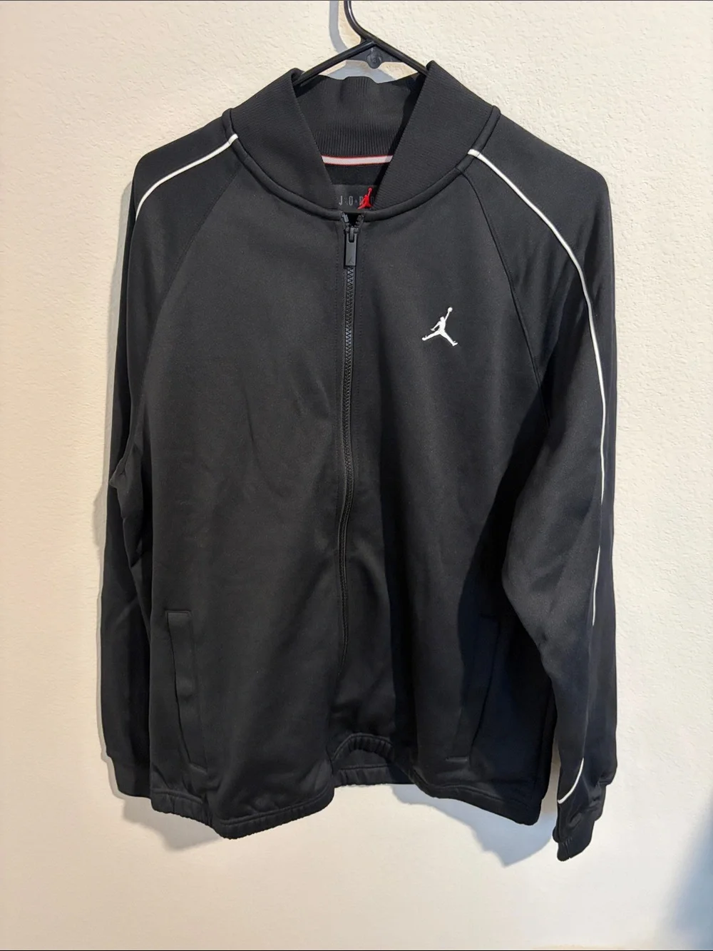 Jordan Black Jacket with White Piping